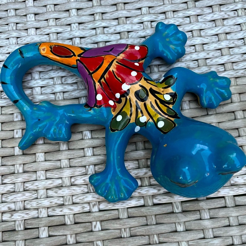 Talavera Lizard Made in Mexico